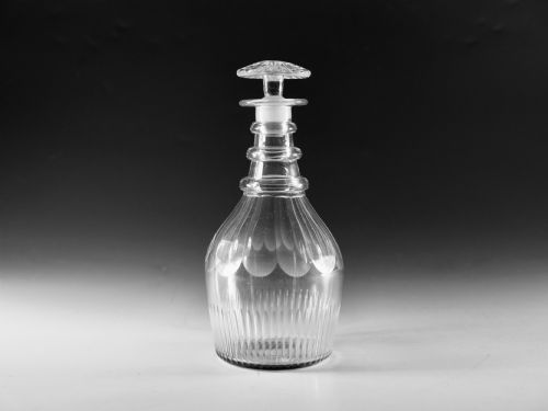 antique glass decanter english c1830 - CATEGORY: ANTIQUE GLASS - DATED GEORGIAN