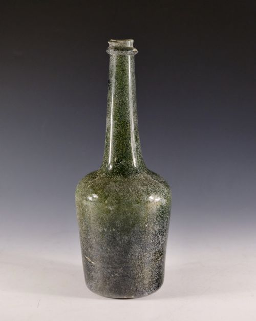 ANTIQUE GLASS CALVADOS BOTTLE C1760 - ADDITIONAL PHOTO 2