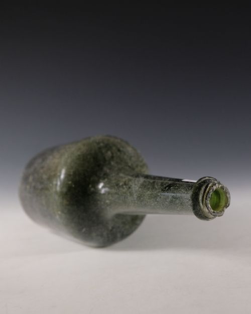 ANTIQUE GLASS CALVADOS BOTTLE C1760 - ADDITIONAL PHOTO 4