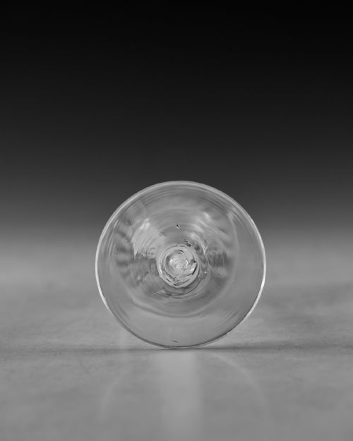 ANTIQUE GLASS OPAQUE TWIST WINE GLASS ENGISH C1765 - ADDITIONAL PHOTO 4