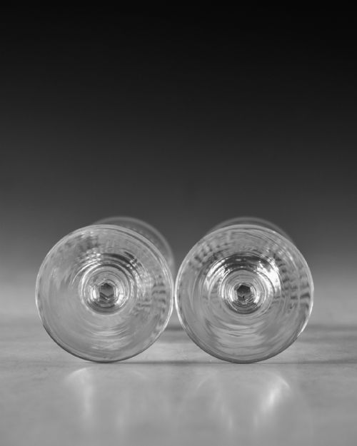 ANTIQUE GLASS PAIR OR SMALL CLAN MACGREGOR CRESTED GLASSES C1820 - ADDITIONAL PHOTO 6