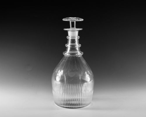 antique glass decanter english c1830 - CATEGORY: ANTIQUE GLASS - DATED GEORGIAN