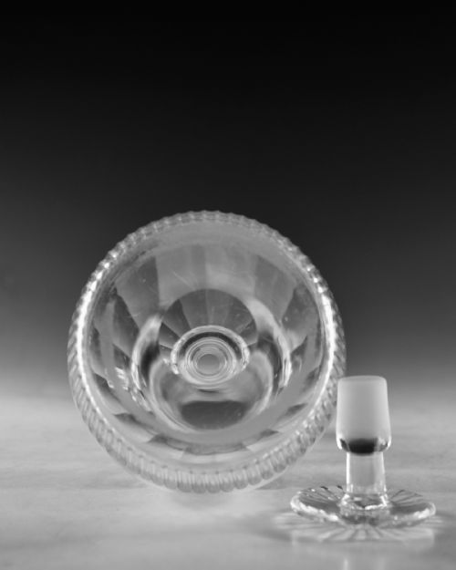 ANTIQUE GLASS DECANTER ENGLISH C1830 - ADDITIONAL PHOTO 5
