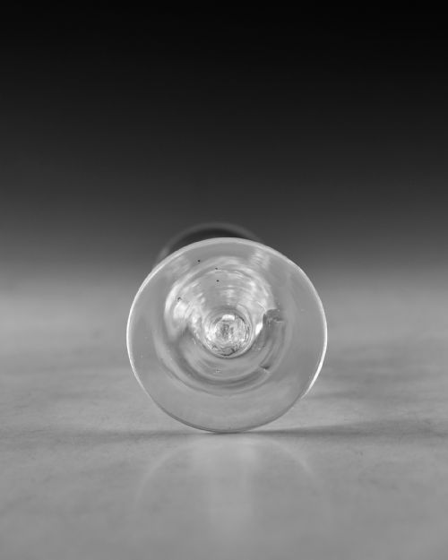 ANTIQUE GLASS MULTI SPIRAL AIR TWIST WINE GLASS ENGLISH C1755 - ADDITIONAL PHOTO 4