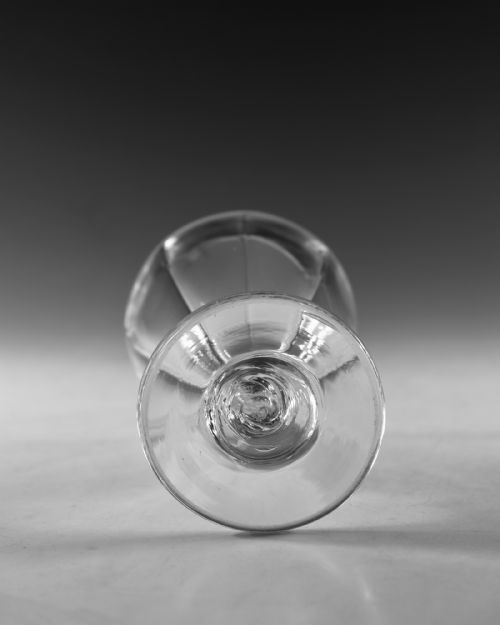ANTIQUE GLASS RUMMER C1790 - ADDITIONAL PHOTO 5