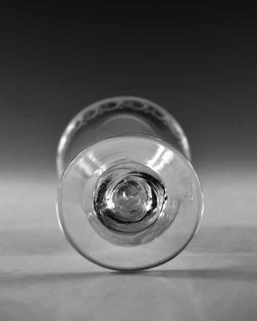 ANTIQUE GLASS OVOID RUMMER ENGLISH C1791 - ADDITIONAL PHOTO 5