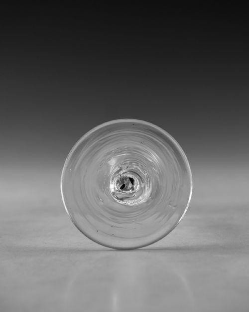 ANTIQUE GLASS MERCURY TWIST WINE GLASS ENGLISH C1755 - ADDITIONAL PHOTO 4