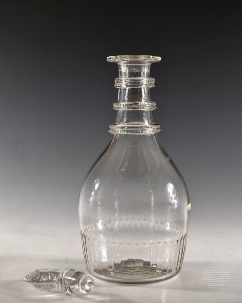 ANTIQUE GLASS DECANTER IRISH C1810 - ADDITIONAL PHOTO 3