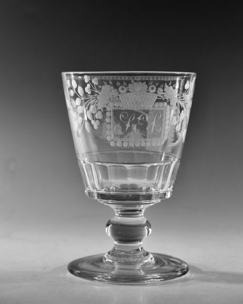 ANTIQUE GLASS SUNDERLAND BRIDGE GOBLET C1825 - ADDITIONAL PHOTO 2