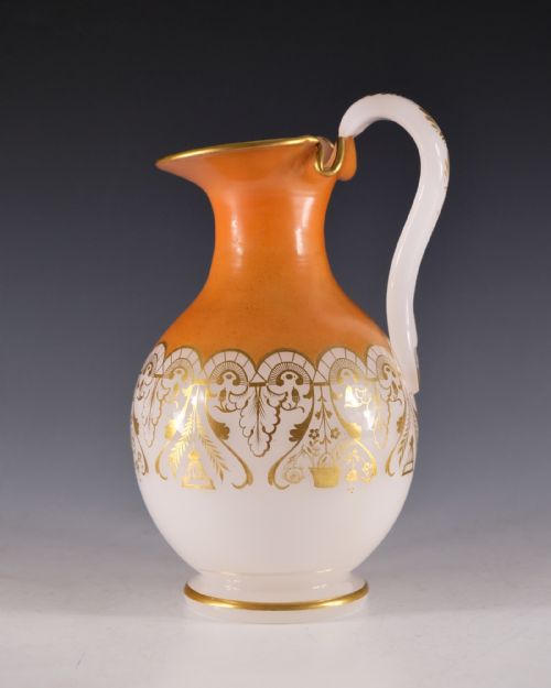 ANTIQUE GLASS GILDED JUG RICHARDSONS C1850 - ADDITIONAL PHOTO 1