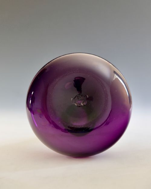 ANTIQUE GLASS AMETHYST MEL CARAFE ENGLISH C1840 - ADDITIONAL PHOTO 5