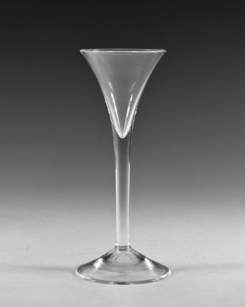 ANTIQUE GLASS TOASTING GLASS ENGLISH C1770 - ADDITIONAL PHOTO 1