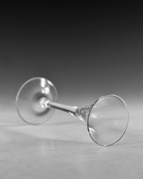 ANTIQUE GLASS TOASTING GLASS ENGLISH C1770 - ADDITIONAL PHOTO 3