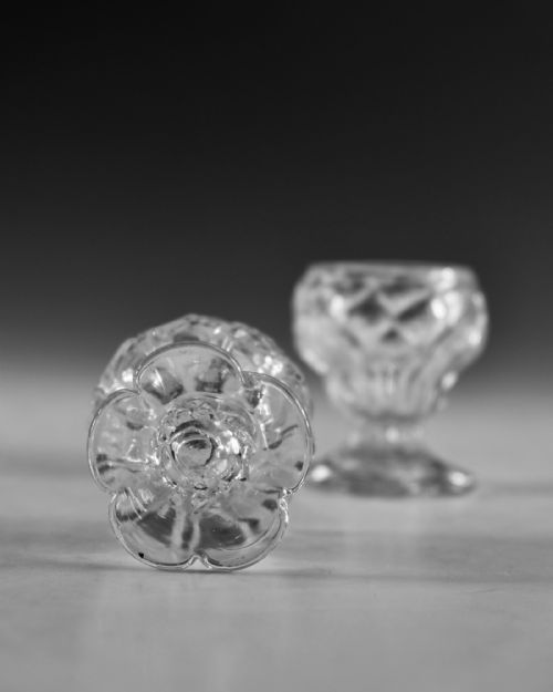 ANTIQUE GLASS PAIR OF BONNET GLASSES ENGLISH C1760 - ADDITIONAL PHOTO 6