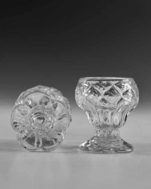 ANTIQUE GLASS PAIR OF BONNET GLASSES ENGLISH C1760 - ADDITIONAL PHOTO 7