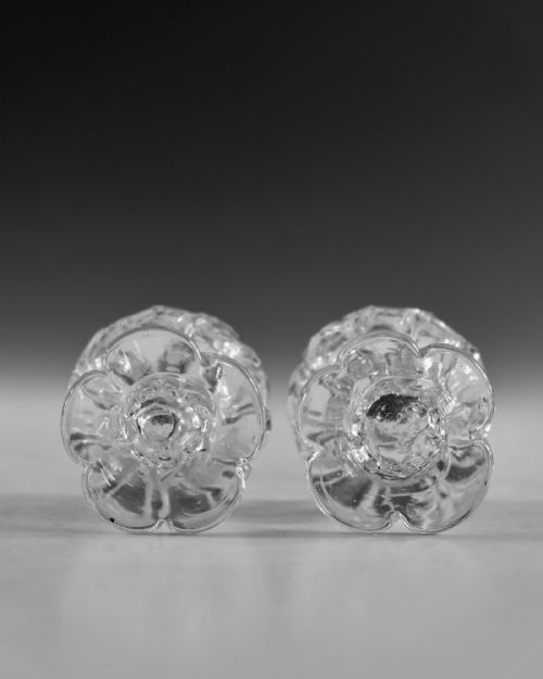 ANTIQUE GLASS PAIR OF BONNET GLASSES ENGLISH C1760 - ADDITIONAL PHOTO 8