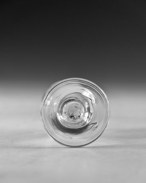 ANTIQUE GLASS ENGRAVED DRAM GLASS ENGLISH C1800 - ADDITIONAL PHOTO 5