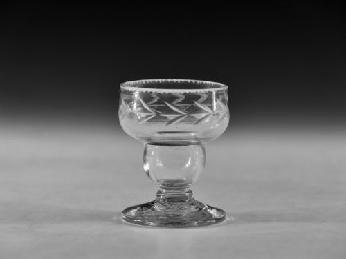 antique glass bonnet glass english c1780 - CATEGORY: ANTIQUE GLASS - DATED GEORGIAN
