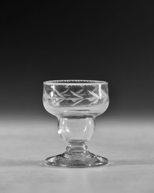 ANTIQUE GLASS BONNET GLASS ENGLISH C1780 - ADDITIONAL PHOTO 1