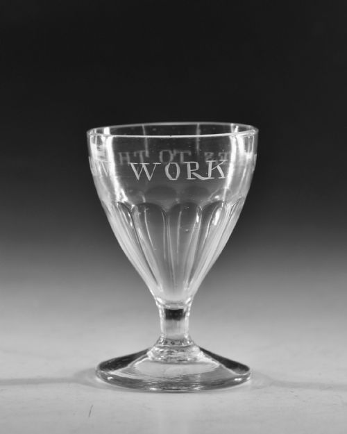 ANTIQUE GLASS RUMMER SUCCESS TO THE STRAW WORK ENGLISH C1800 - ADDITIONAL PHOTO 7
