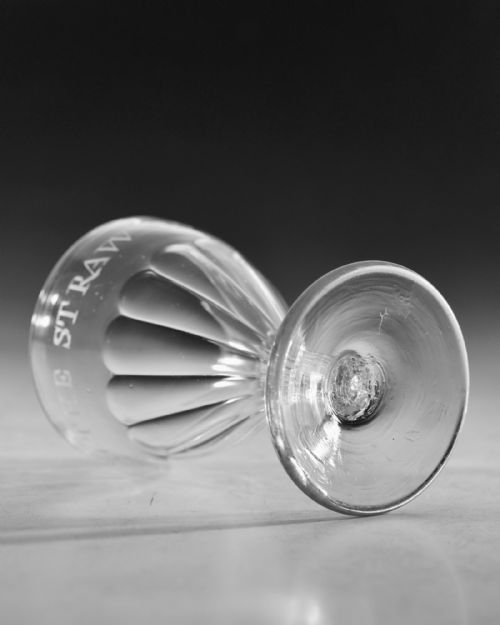 ANTIQUE GLASS RUMMER SUCCESS TO THE STRAW WORK ENGLISH C1800 - ADDITIONAL PHOTO 8