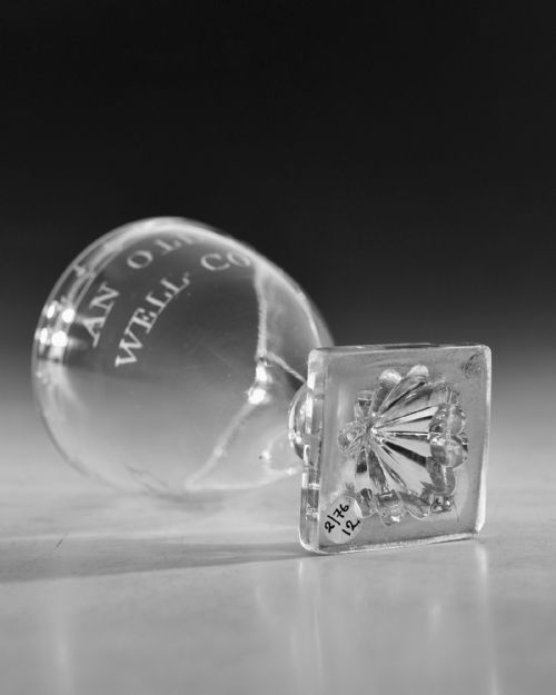 ANTIQUE GLASS ENGRAVED RUMMER ENGLISH C1800 - ADDITIONAL PHOTO 6