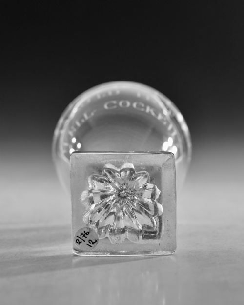 ANTIQUE GLASS ENGRAVED RUMMER ENGLISH C1800 - ADDITIONAL PHOTO 8