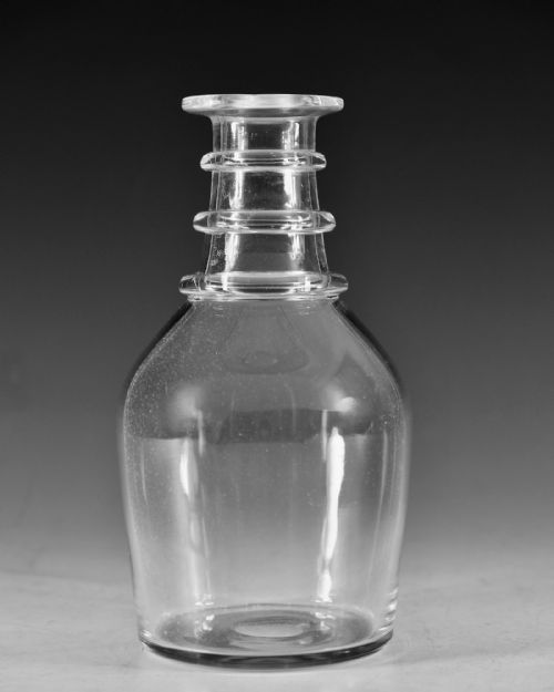 ANTIQUE GLASS CARAFE ENGLISH C1820 - ADDITIONAL PHOTO 3
