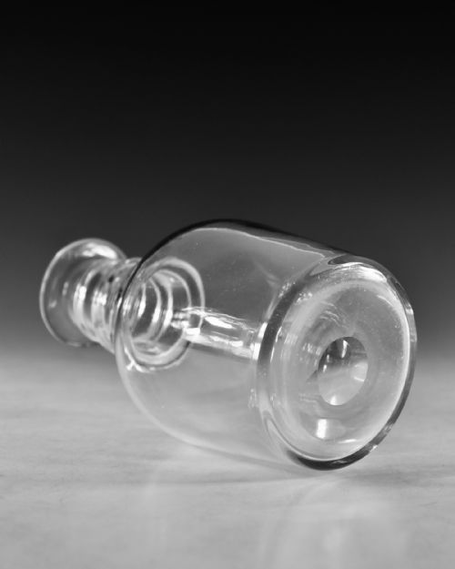 ANTIQUE GLASS CARAFE ENGLISH C1820 - ADDITIONAL PHOTO 5