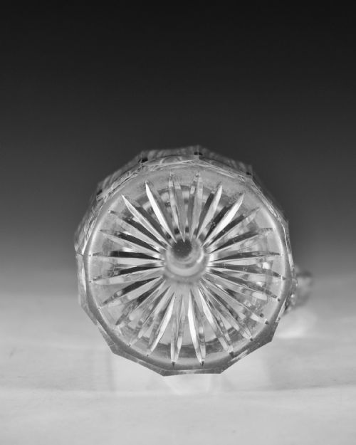 ANTIQUE GLASS CLARET JUG ENGLISH C1840 - ADDITIONAL PHOTO 11
