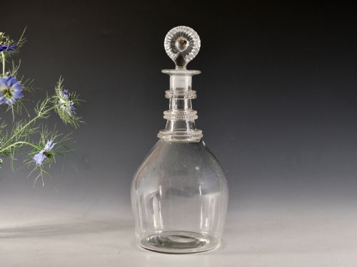 antique glass decanter irish c1820 - CATEGORY: ANTIQUE GLASS - DATED GEORGIAN