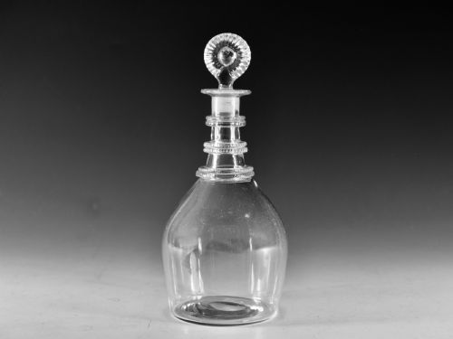 ANTIQUE GLASS DECANTER IRISH C1820 - ADDITIONAL PHOTO 3