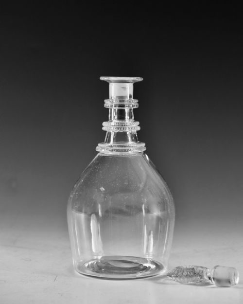 ANTIQUE GLASS DECANTER IRISH C1820 - ADDITIONAL PHOTO 5