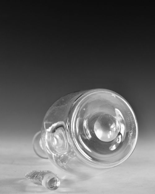 ANTIQUE GLASS DECANTER IRISH C1820 - ADDITIONAL PHOTO 6
