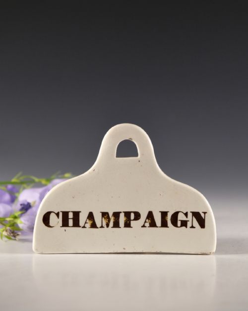 BIN LABEL CHAMPAIGN SIC 19TH CENTURY - ADDITIONAL PHOTO 1