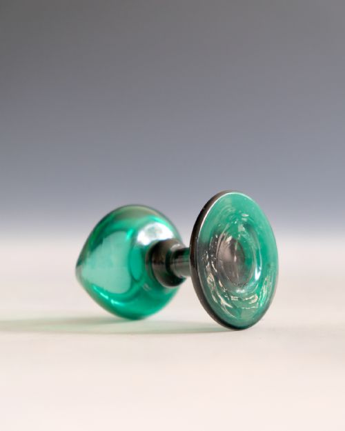 ANTIQUE GLASS GREEN EYE BATH ENGLISH C1830 - ADDITIONAL PHOTO 3