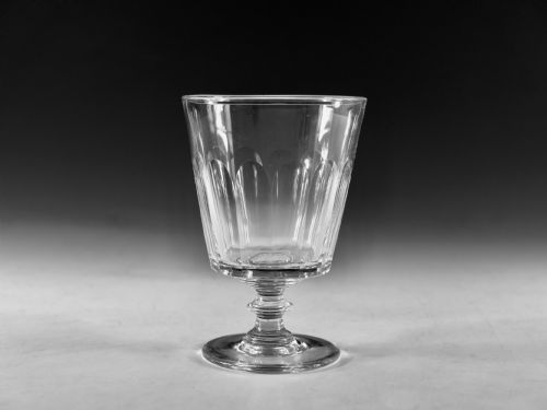 antique glass bucket bowl rummer english c1830 - CATEGORY: ANTIQUE GLASS - DATED GEORGIAN