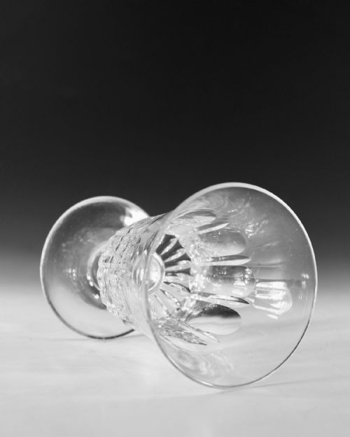 ANTIQUE GLASS BUCKET BOWL RUMMER ENGLISH C1830 - ADDITIONAL PHOTO 3