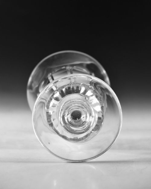 ANTIQUE GLASS BUCKET BOWL RUMMER ENGLISH C1830 - ADDITIONAL PHOTO 4