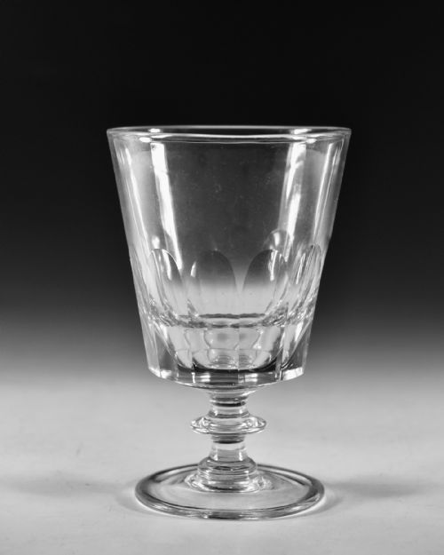 ANTIQUE GLASS BUCKET BOWL RUMMER ENGLISH C1830 - ADDITIONAL PHOTO 1