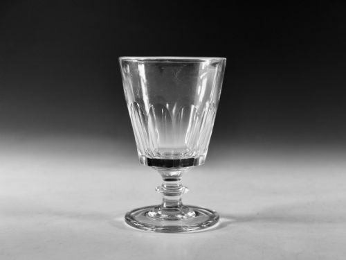 antique glass bucket bowl rummer english c1830 - CATEGORY: ANTIQUE GLASS - DATED GEORGIAN