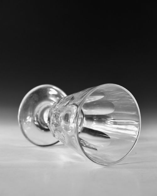 ANTIQUE GLASS BUCKET BOWL RUMMER ENGLISH C1830 - ADDITIONAL PHOTO 3