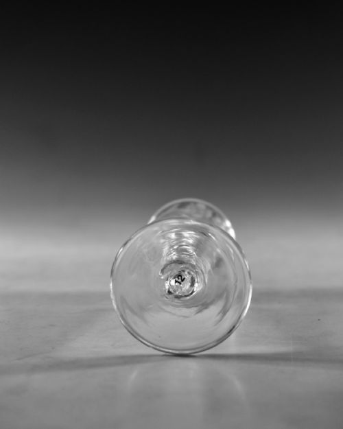 ANTIQUE GLASS MERCURY TWIST CORDIAL GLASS ENGLISH C1755 - ADDITIONAL PHOTO 8