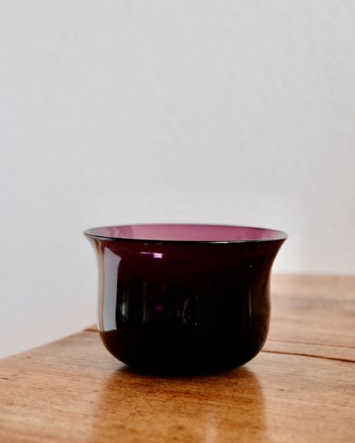 ANTIQUE GLASS AMETHYST FINGER BOWLS ENGLISH C1830 - ADDITIONAL PHOTO 2