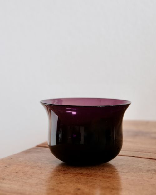ANTIQUE GLASS AMETHYST FINGER BOWLS ENGLISH C1830 - ADDITIONAL PHOTO 3