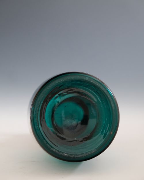 ANTIQUE GLASS DECANTER GREEN ENGLISH C1820 - ADDITIONAL PHOTO 9