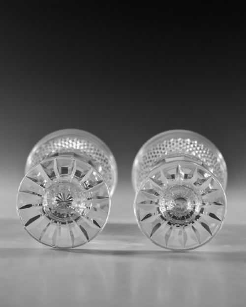 ANTIQUE GLASS RUMMERS PAIR ENGLISH C1820 - ADDITIONAL PHOTO 6