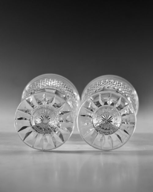 ANTIQUE GLASS RUMMERS PAIR ENGLISH C1820 - ADDITIONAL PHOTO 7