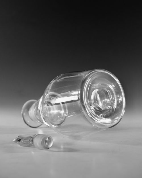 ANTIQUE GLASS DECANTER BRANDY ENGLISH C1820 - ADDITIONAL PHOTO 5