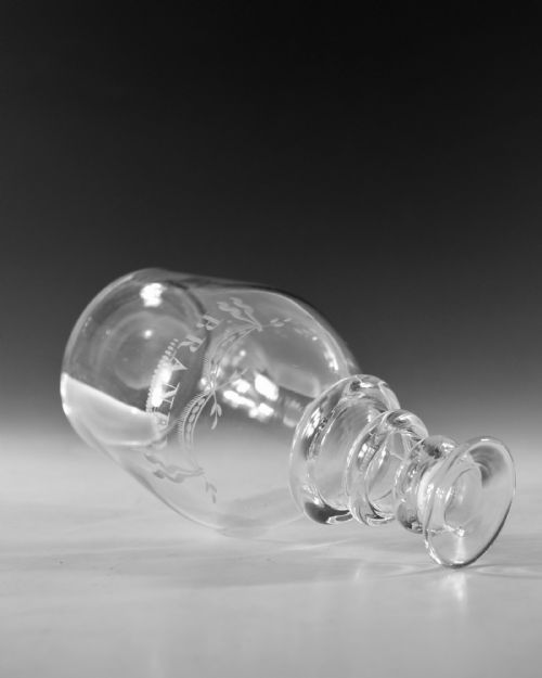 ANTIQUE GLASS DECANTER BRANDY ENGLISH C1820 - ADDITIONAL PHOTO 6